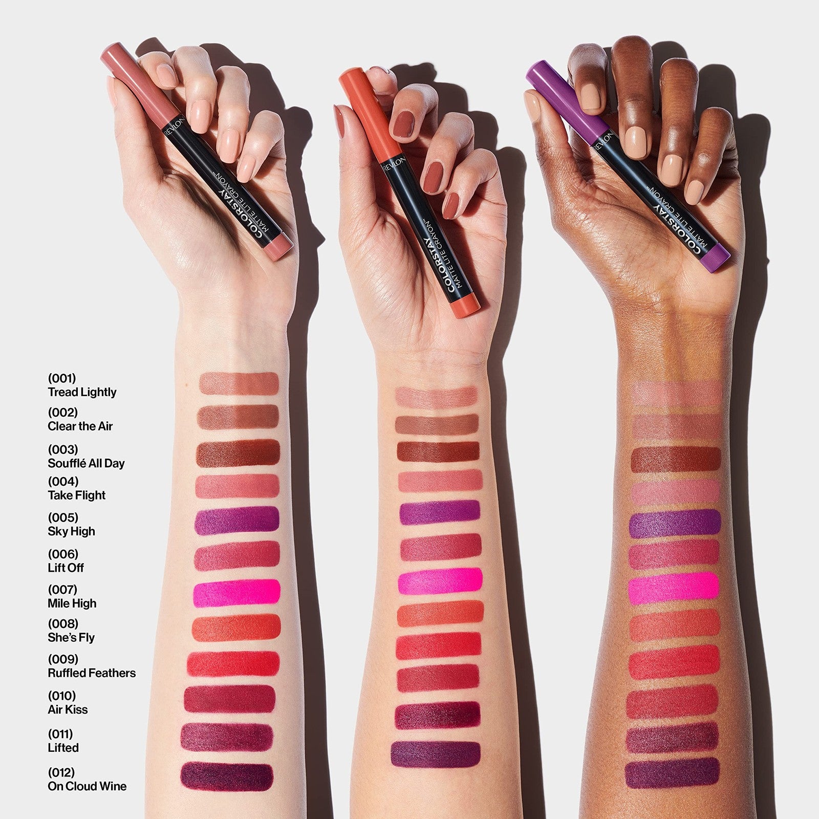 Revlon ColorStay Matte Lite Lip Crayon, Sky High, 005, 0.049 oz