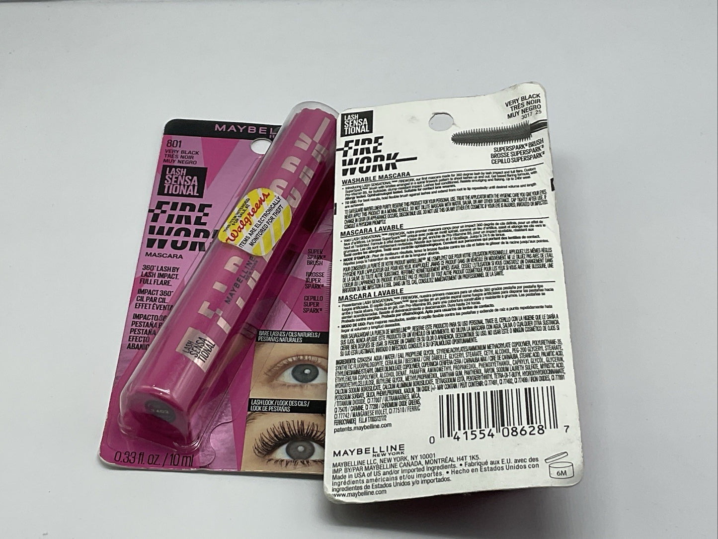 Maybelline New York LashSensational Firework Mascara - 801 Very Black - Set Of 2