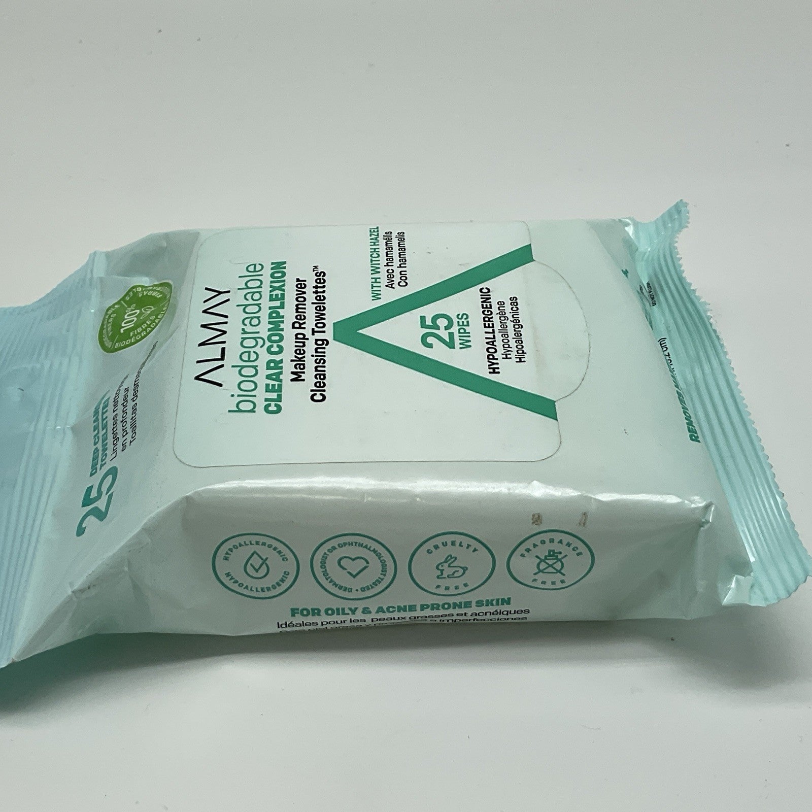 Almay Biodegradable Clear Complexion Makeup Remover Cleansing Face Wipes