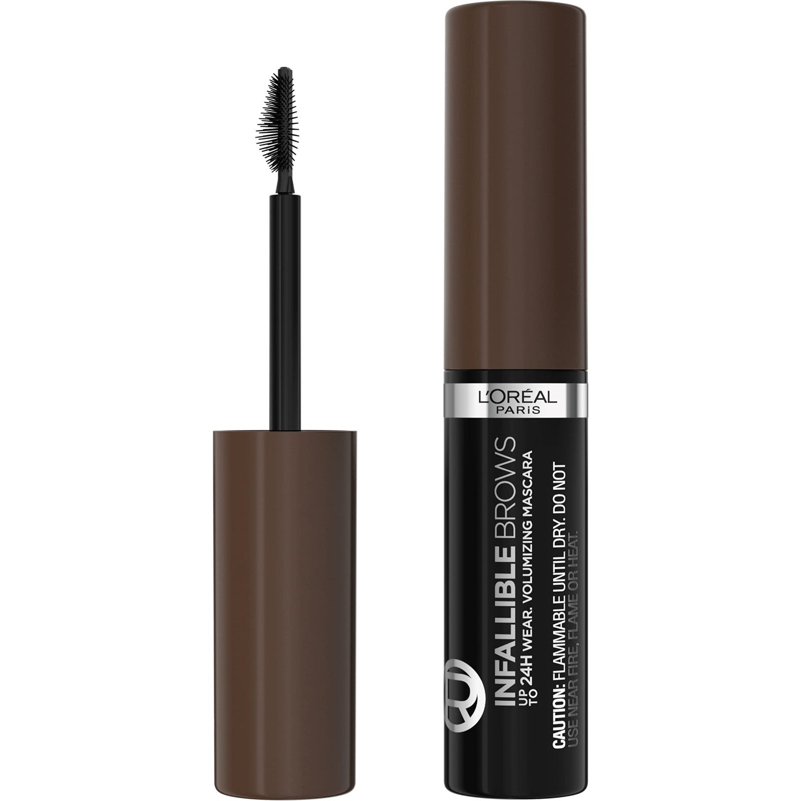 L'Oreal Paris Infallible Volumizing 24H Wear Brow Mascara, Long Lasting Eyebrow 