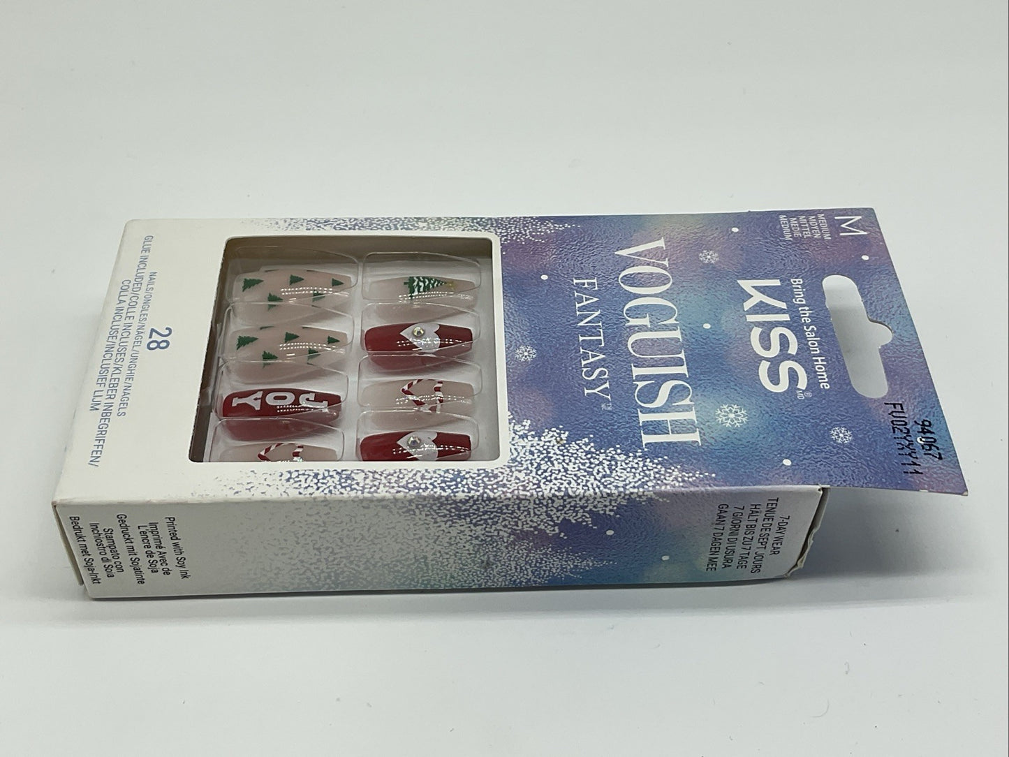 KISS Voguish Fantasy 28 Medium Nails - 94067 Holiday