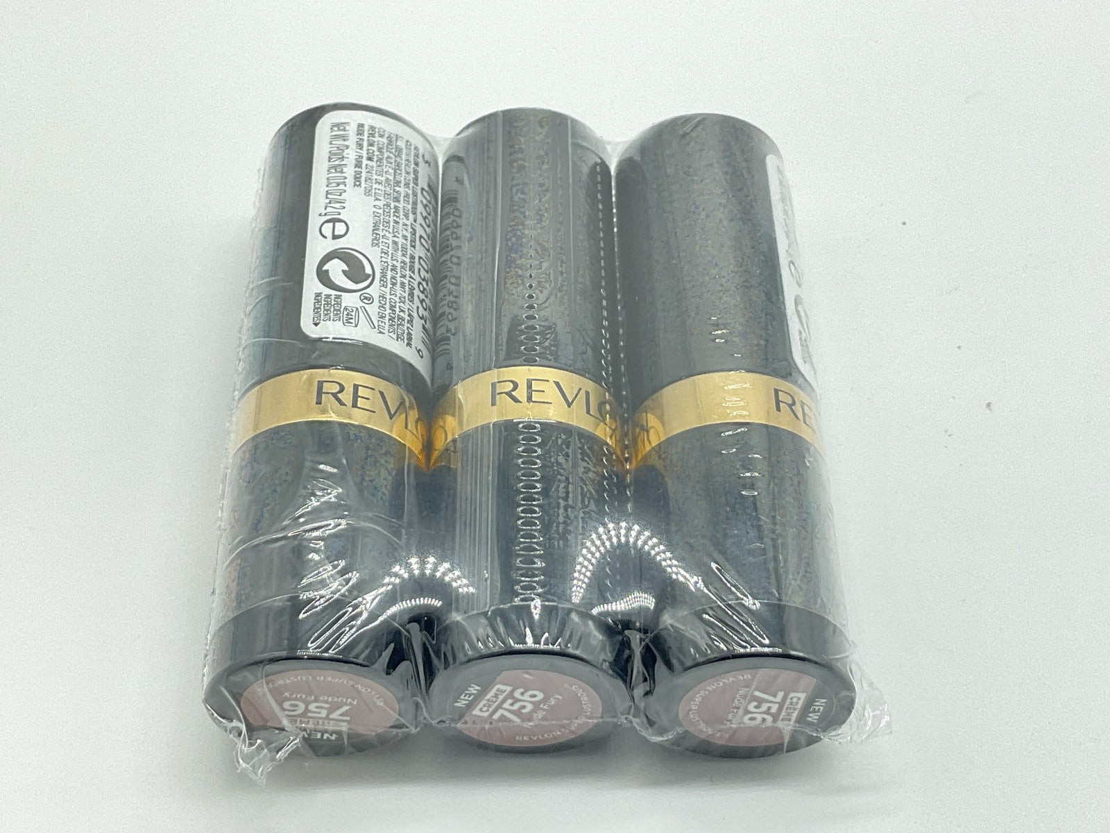3 PACK - Revlon Super Lustrous Crème Lipstick - 756 Nude Fury