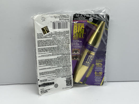 2 Pack Maybelline Volum' Express The Colossal Mascara #223 Blackest Black