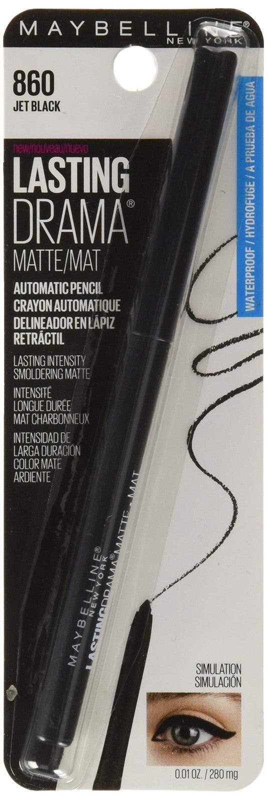 Maybelline Lasting Drama Matte Automatic Pencil - 860 Jet Black