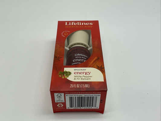 Lifelines Essential Oil Blend White Pepper & Fir Balsam - Spice Rush