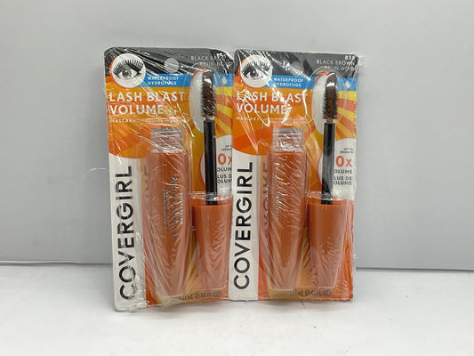 2 Pack - CoverGirl LashBlast Waterproof Mascara 0.44 oz - 835 Black Brown 