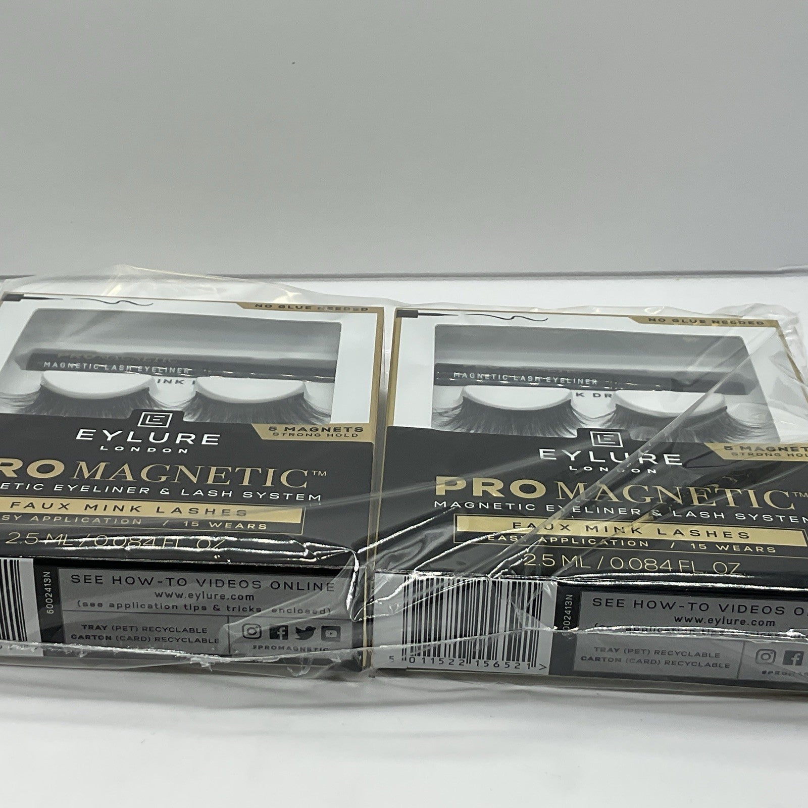 2 Pack - Eylure London ProMagnetic Eye Liner And Faux Mink Dramatic Lash System