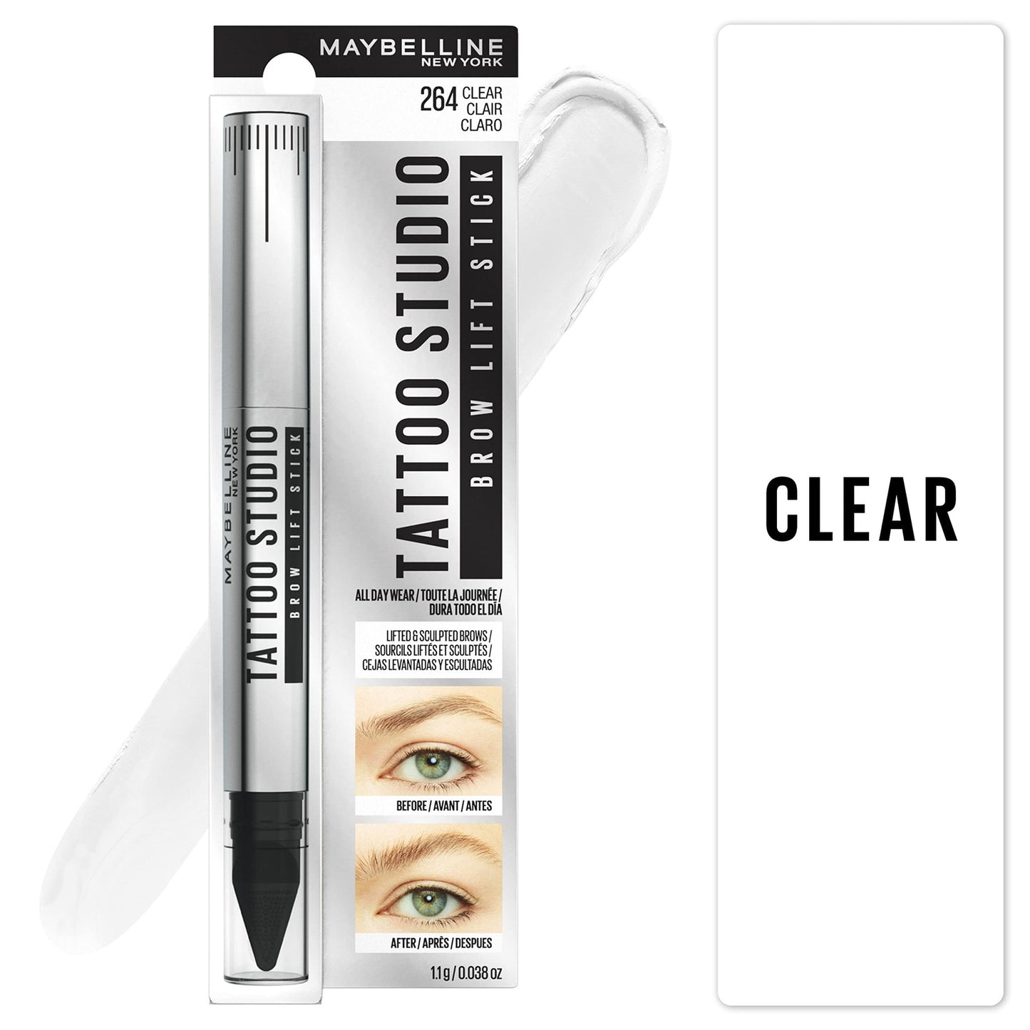Maybelline Tattoo Studio Brow Lift Wax Stick 264 Clear