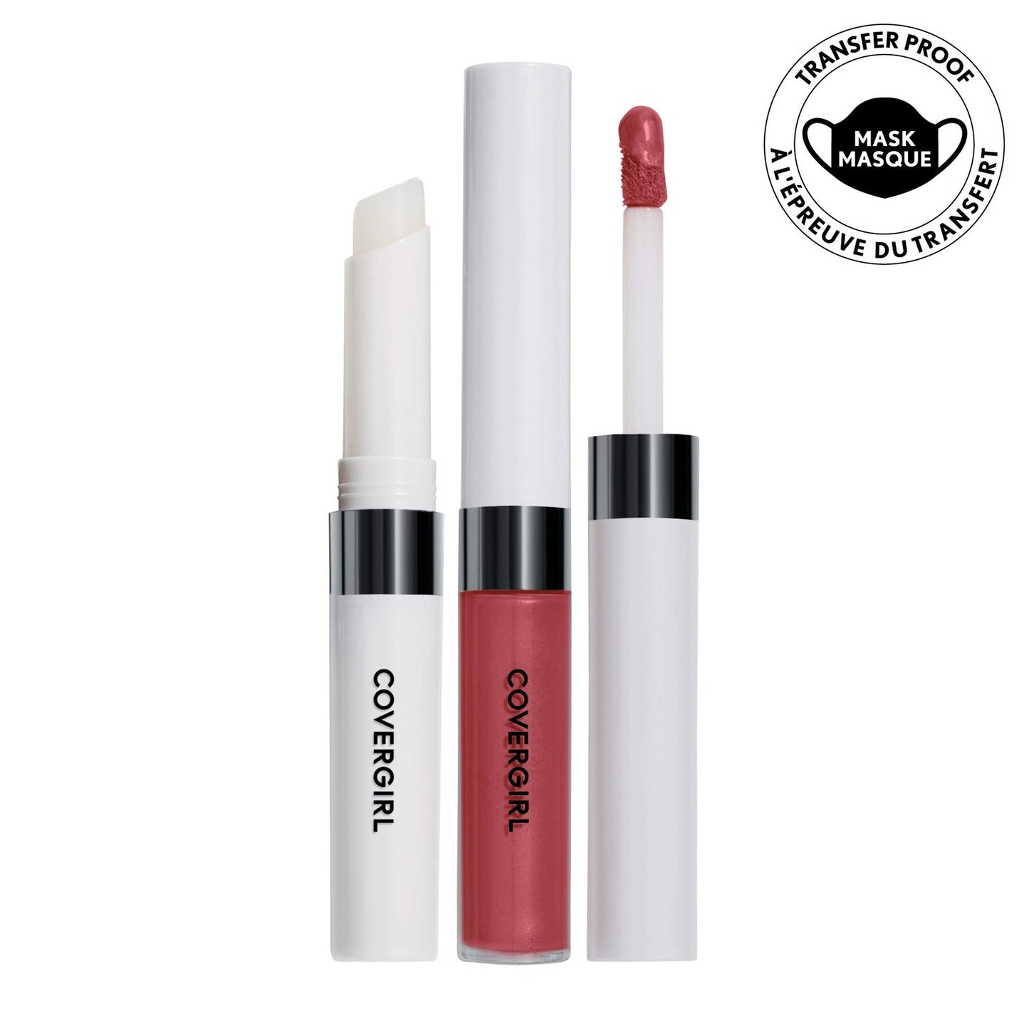 2 PACK - Covergirl Outlast All-Day Lip Color With Topcoat, 542 Brazen Raisin