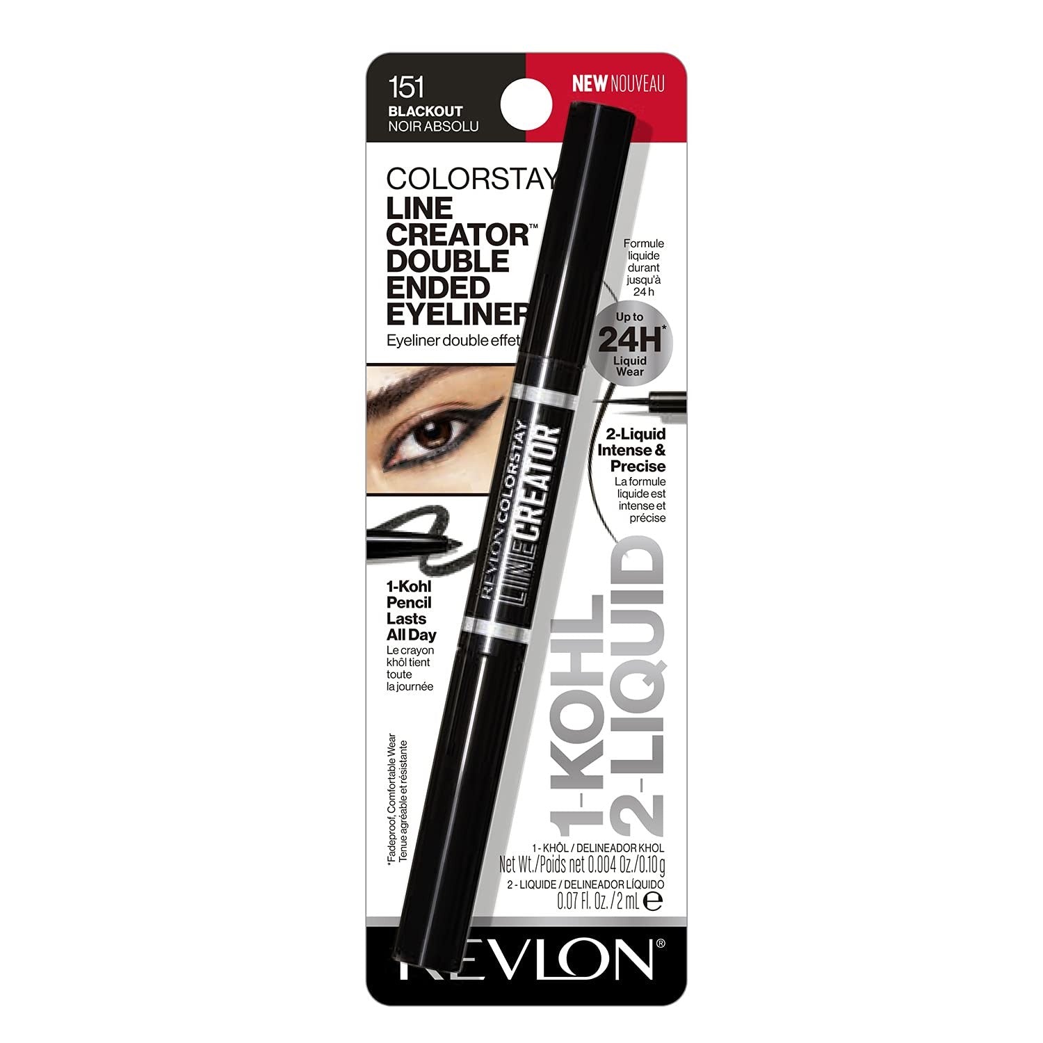 2 PACK - Revlon Colorstay Line Creator Doubled Ended Eyeliner - 151 Blackout