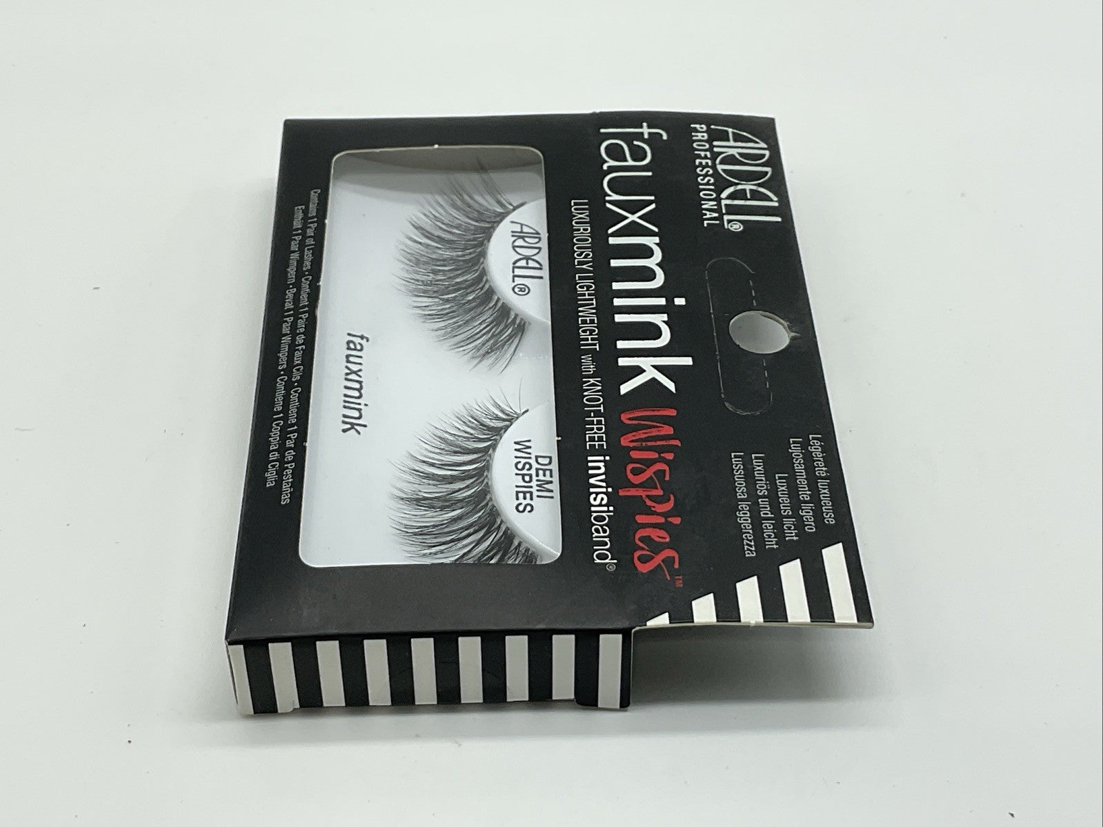 Ardell Faux Mink Eyelashes Black Lightweight Invisiband - Demi Wispies