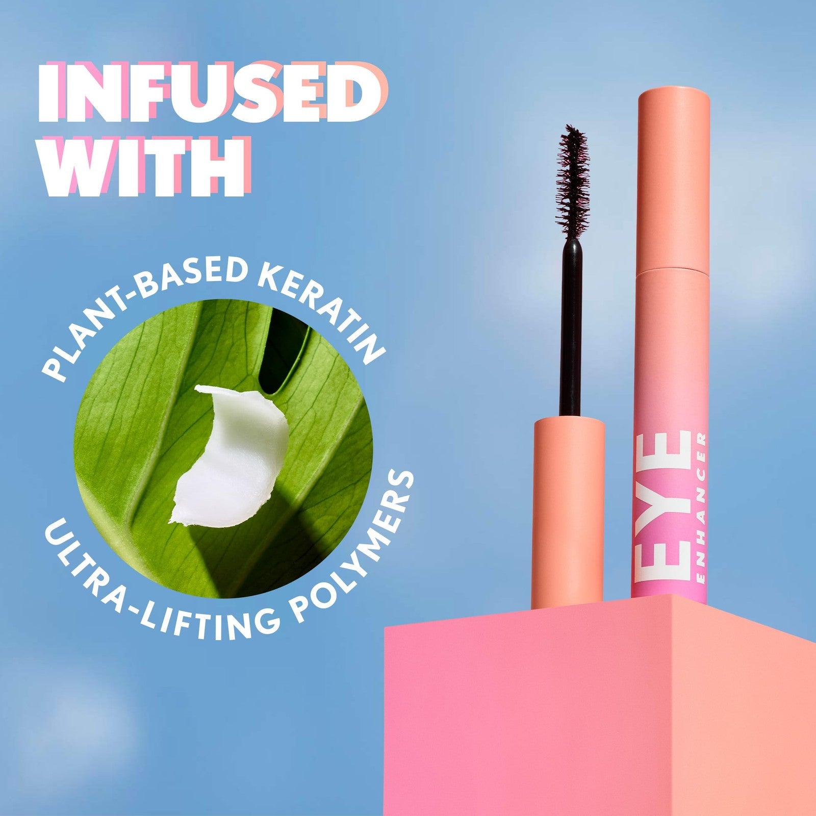 CoverGirl Eye Enhancer, Berry Brown, 3D Mascara, Curved Fiber Brush, Plant-Based