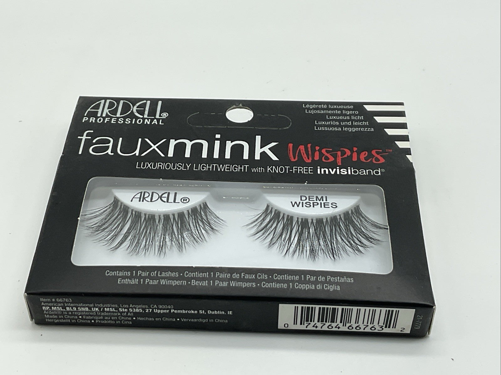 Ardell Faux Mink Eyelashes Black Lightweight Invisiband - Demi Wispies