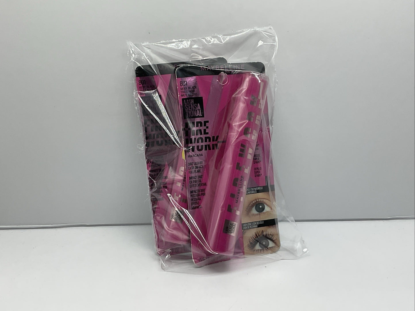 Maybelline New York LashSensational Firework Mascara - 801 Very Black - Set Of 2