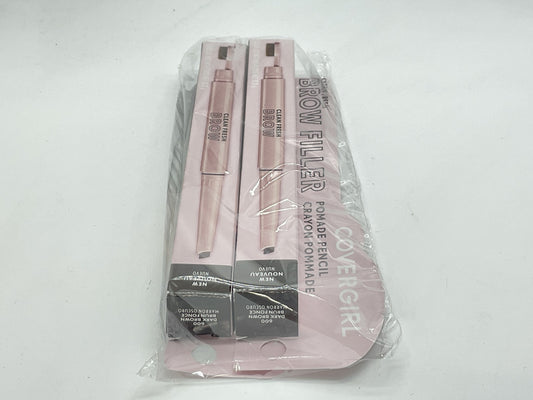 2 PACK - Covergirl Clean Fresh Brow Filler Eyebrow Pencil - 600 Dark Brown