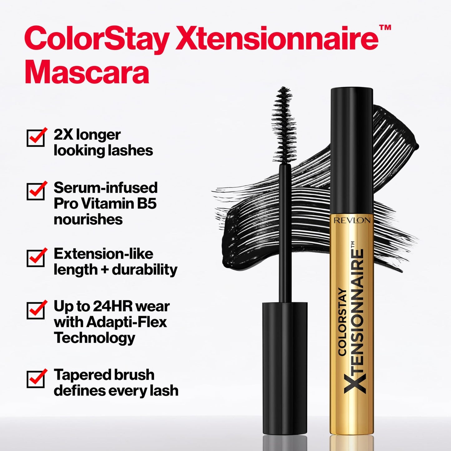 2 PACK - Revlon ColorStay Xtensionnaire Mascara - 201 Blackest Black