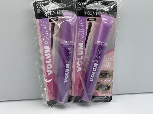 2 PACK - Revlon Volumazing Mascara, Black #902, 0.3 Fluid Ounce