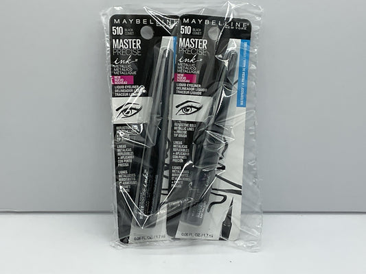 2 PACK - Maybelline Master Precise Ink Liquid Eyeliner 510 Black Comet