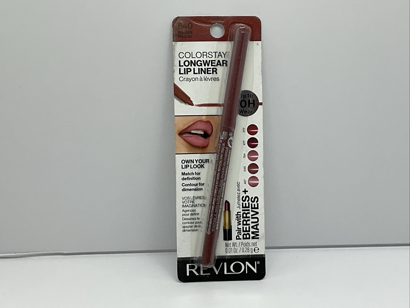 Revlon ColorStay Longwear Lip Liner Pencil - 640 Raisin - Single