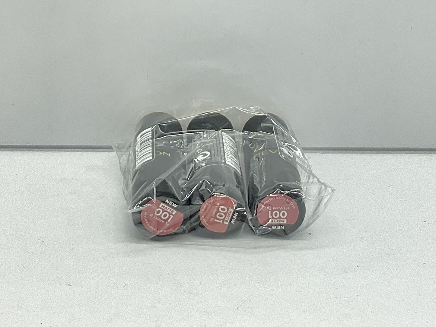 3 PACK - Revlon Super Lustrous Matte Lipstick - 001  If I Want To