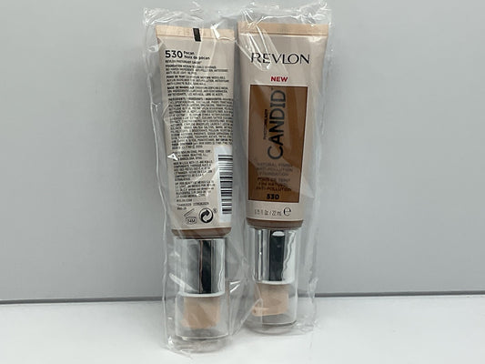2 PACK - Revlon Photoready Candid Natural Finish Foundation 530 Pecan 