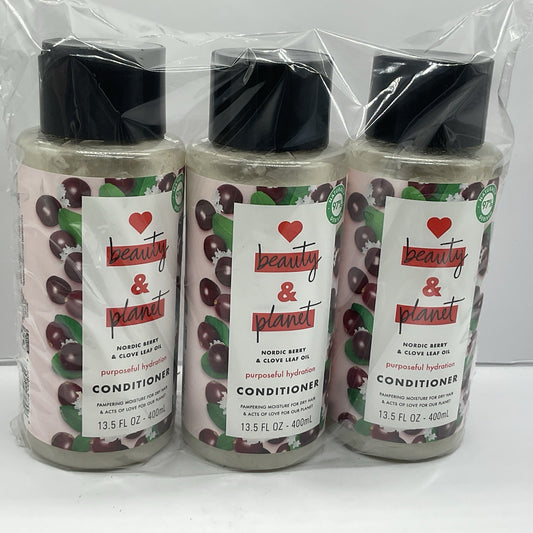 3 Pack Love Beauty & Planet Conditioner - Nordic Berry & Clove Leaf Oil
