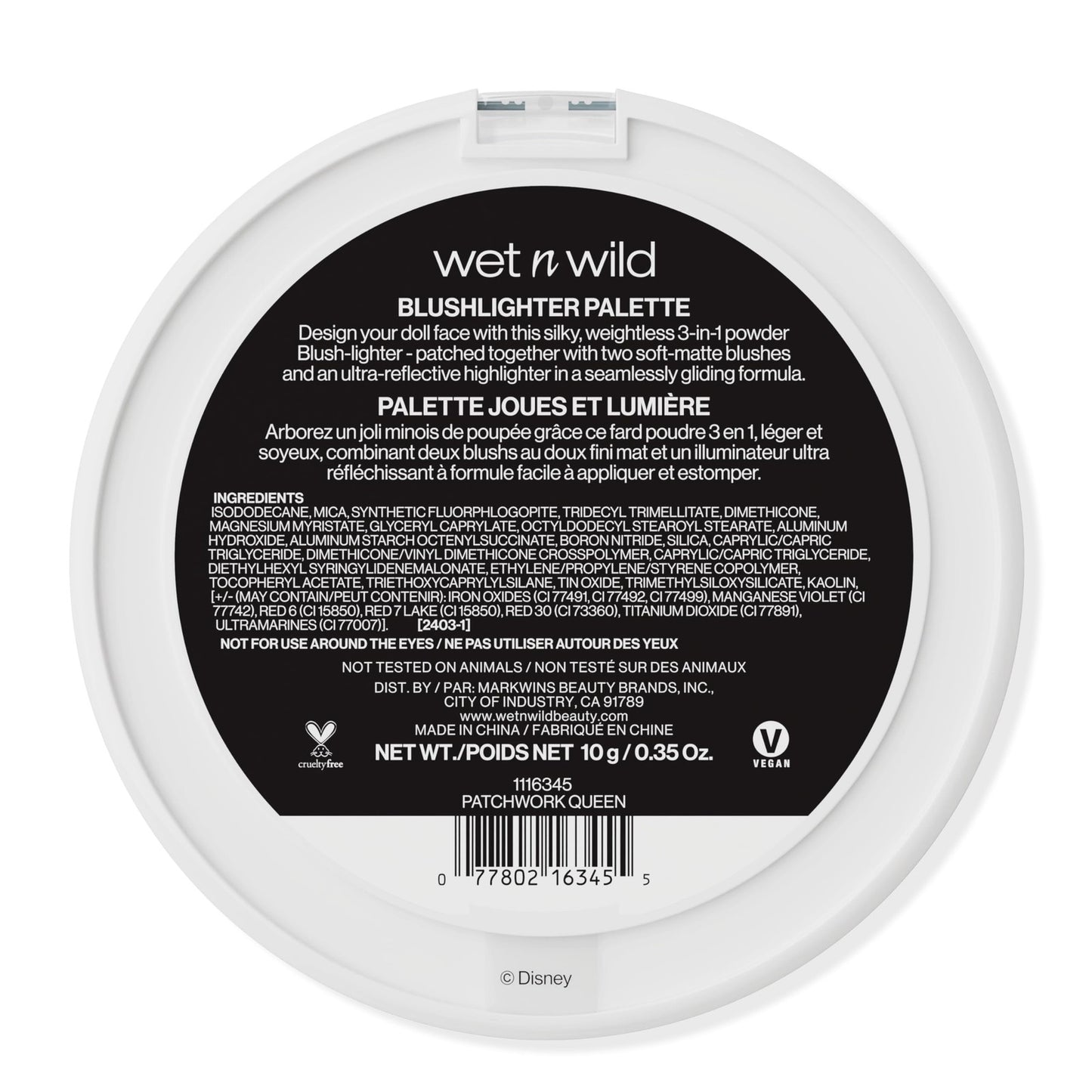 wet n wild Nightmare Before Christmas BlushHighlighter Palette - Patchwork Queen