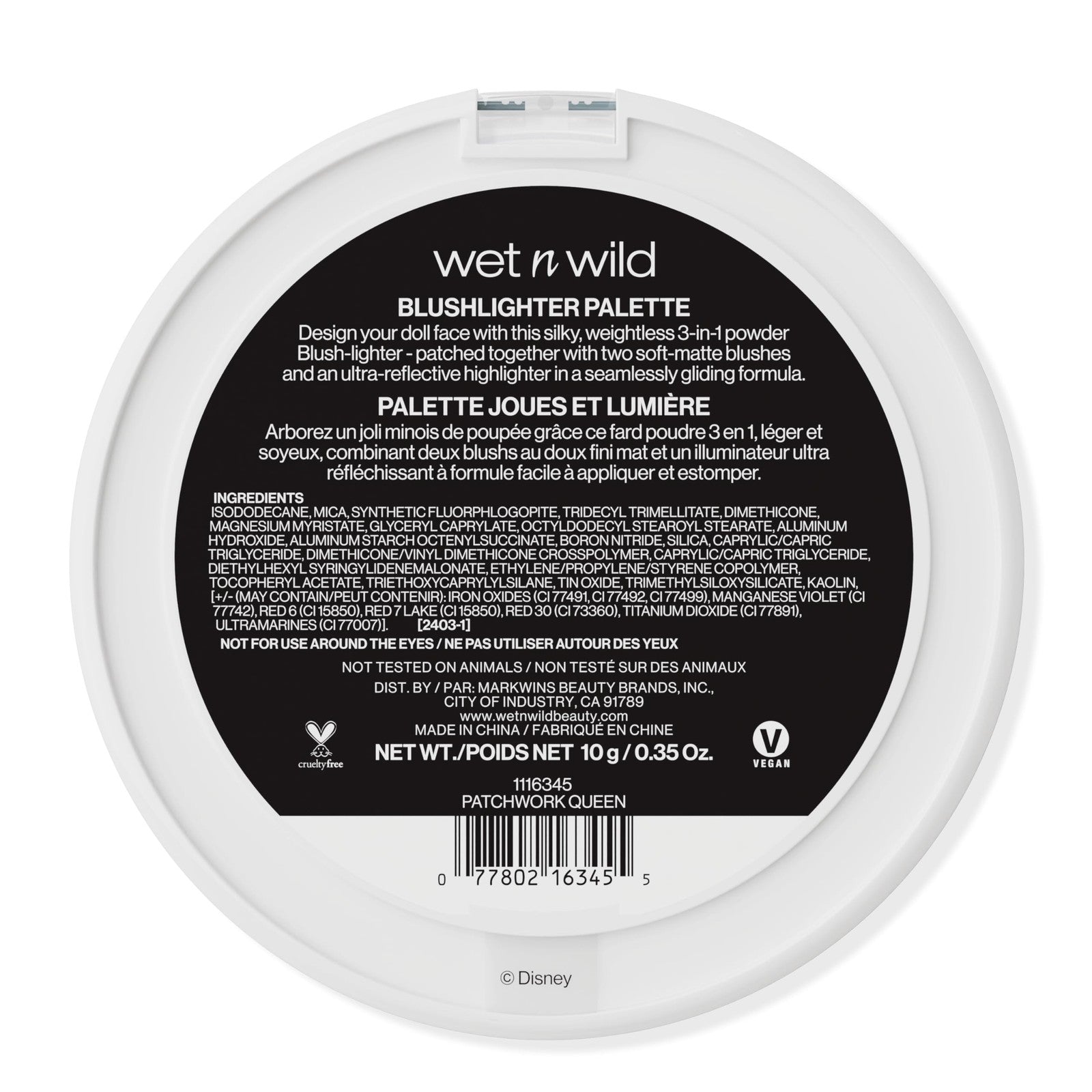 wet n wild Nightmare Before Christmas BlushHighlighter Palette - Patchwork Queen