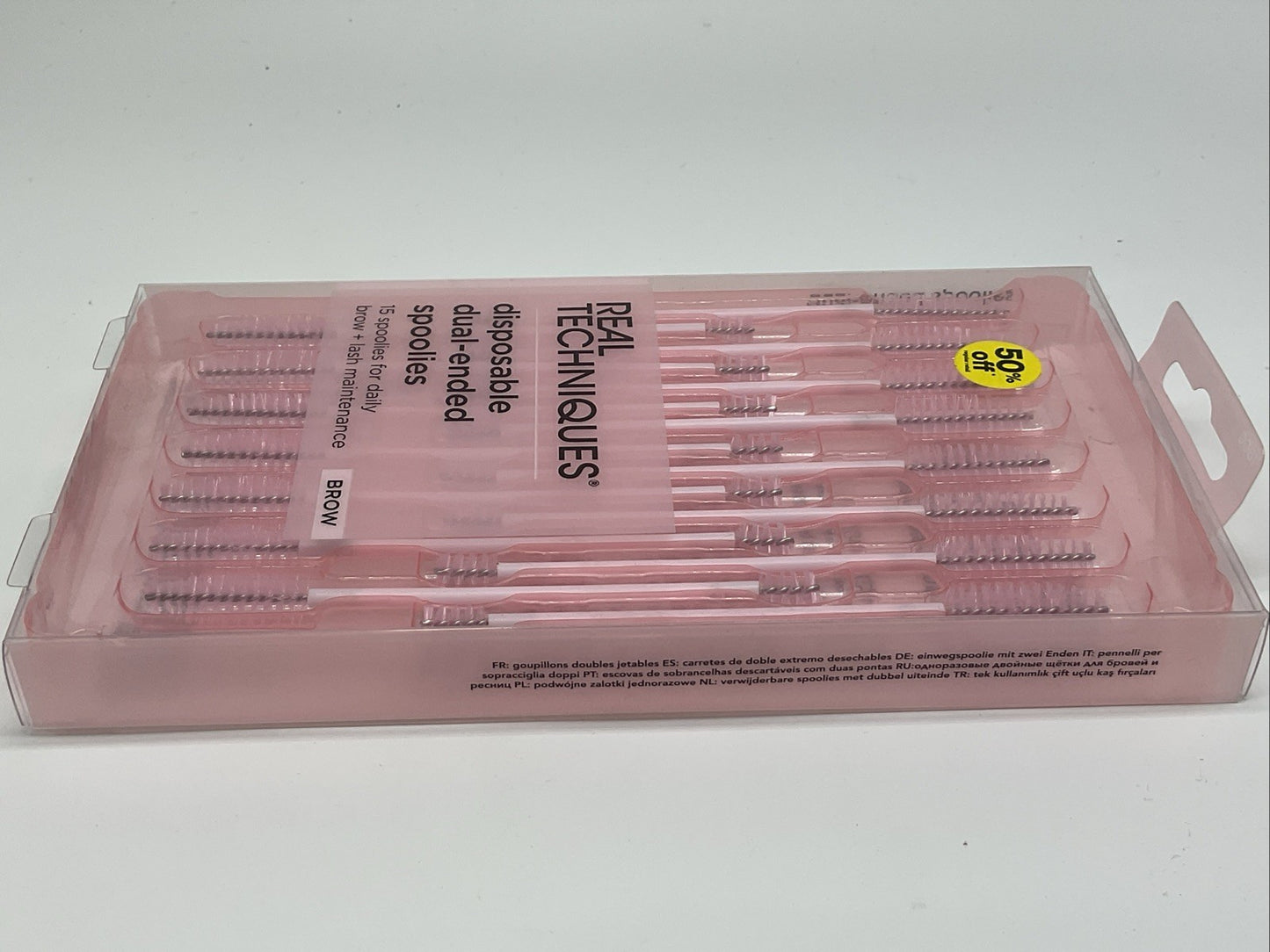 Real Techniques Disposable Dual-ended Spoolies - 15 Count